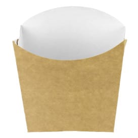 Caja Kraft para Fritas Pequeña 8,2x2,2x9cm (25 Uds)
