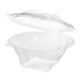 Bol Redondo Bisagra APET Transparente 500ml Ø156mm (300 Uds)