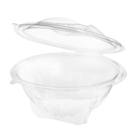 Bol Redondo Bisagra APET Transparente 1000ml Ø186mm (20 Uds)