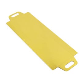 Bandeja Cartón Rectangular Oro Asas 32x7,5 cm (800 Uds)