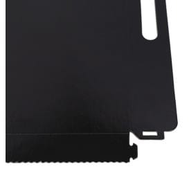 Bandeja Cartón Rectangular Negra Asas 28,5x38,5 cm (200 Uds)