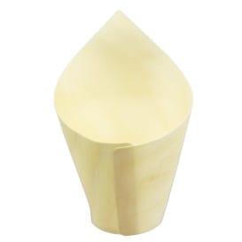 Cono de Madera Degustación 14cm (50 Uds)