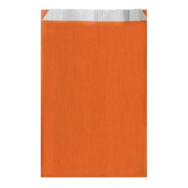 Bolsa de Papel Naranja 26+9x46cm 