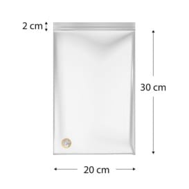 Bolsas ZIP con Autocierre 20x30cm G160 (100 Uds)