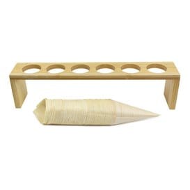 Soporte de Bambú para Conos 33,5x6x8cm (1 Ud)