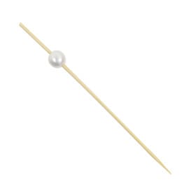 Pinchos de Bambú Decorados Perla 9cm (100 Uds)