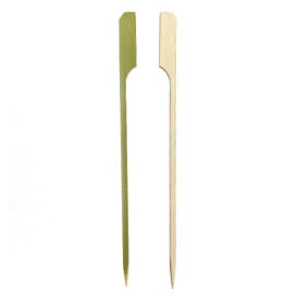 Pinchos de Bambú "Golf" Verde Natural 15cm (250 Uds)