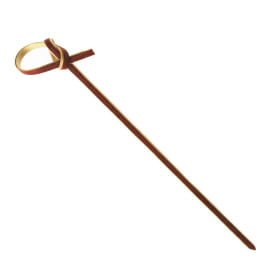 Pinchos de Bambu "Lazo" Rojo 10cm (250 Uds)