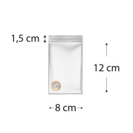 Bolsas ZIP con Cierre a Presion 8x12cm G300 (100 Uds)