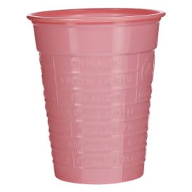 Vaso de Plástico PS Rosa 200ml Ø7cm (1.500 Uds)