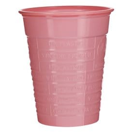 Vaso de Plástico PS Rosa 200ml Ø7cm (50 Uds)