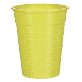 Vaso de Plástico PS Amarillo 200ml Ø7cm (50 Uds)