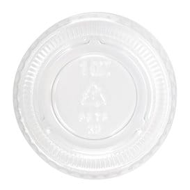 Tapa PET Transparente para Tarrina Salsas Ø4,8cm (100 Uds)
