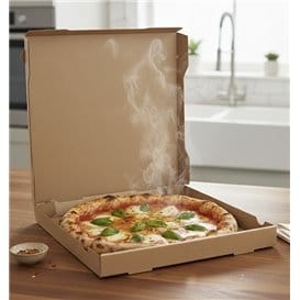 Caja Carton Kraft 33x33x4 cm (100 Uds)