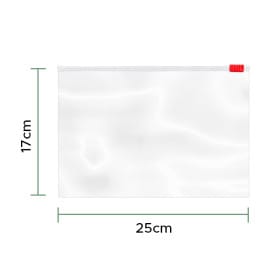 Bolsa Polietileno Cierre por Cursor 25x17cm G250 (50 Uds)