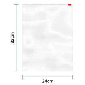 Bolsa Polietileno Cierre por Cursor 24x32cm G250 (50 Uds)