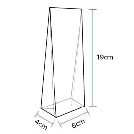 Bolsas Polipropileno Fondo Cuadrado 6x19+4cm G160 (100 Uds)