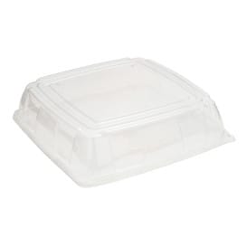 Tapa Plástico PET Transparente Bandeja 27x27cm (5 Uds)