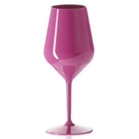 Copa Durable Tritán Rosa para Vino 470ml (1 Ud)