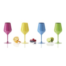 Copa Durable Tritán Amarilla para Vino 470ml (6 Uds)