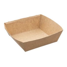 Ensaladera Rectangular Kraft 750ml 19x16x5cm (300 Uds)