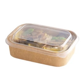 Tapa Rectangular PP para Envases 17,2x12cm (50 Uds)