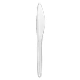 Cuchillo Plástico Luxury Transparente 175mm (2000 Uds)