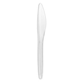 Cuchillo Plástico Luxury Transparente 175mm (100 Uds)