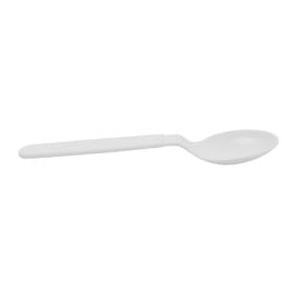 Cuchara Reutilizable Durable PP Mineral Blanca 18,5cm (180 Uds)