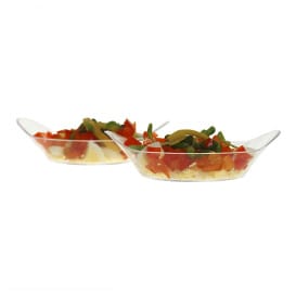 Plato con Asas de Degustación PS 8,4x6,5x2,2cm 30ml (200 Uds)