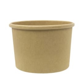Tarrina de Cartón Kraft 250ml Ø9,0cm (25 Uds)