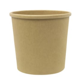 Tarrina de Cartón Kraft 350ml Ø9,0cm (400 Uds)