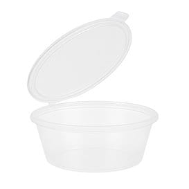 Tarrina Tapa Bisagra PP para Salsas 180ml (1.000 Uds)