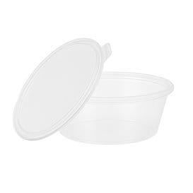 Tarrina Tapa Bisagra PP para Salsas 180ml (100 Uds)