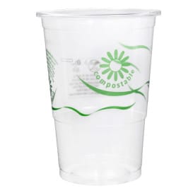 Vaso Compostable PLA Green Spirit Transparente 550ml (25 Uds)