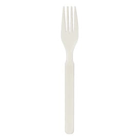 Tenedor Reutilizable Durable PP Crema 17,9cm (1.000 Uds)