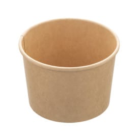 Tarrina Cartón Kraft Dessert 250ml Ø9,0cm (50 Uds)
