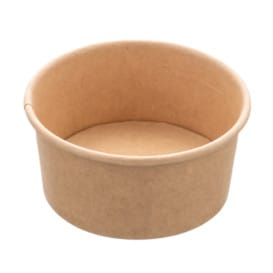 Tarrina Cartón Kraft Multi-Food 370ml Ø11,5cm (50 Uds)