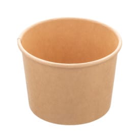 Tarrina Cartón Kraft Multi-Food 550ml Ø11,5cm (50 Uds)