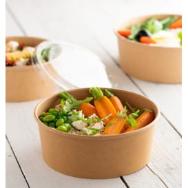 Ensaladera Cartón Kraft 600ml Ø15,0cm (300 Uds)