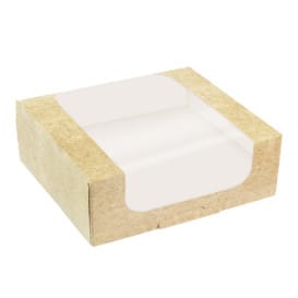 Envase de Cartón Cuadrado PackiPack Vision Kraft 24x24x10cm (25 Uds)