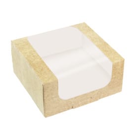 Envase de Cartón Cuadrado PackiPack Vision Kraft 10x10x8cm (X Uds)