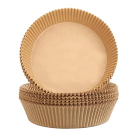 Papel Kraft para Freidora de Aire 40g Ø16x4cm (1.000 Uds)