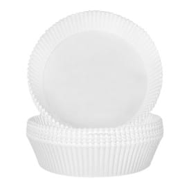 Papel Kraft para Freidora de Aire Blanco 90g Ø22x4cm (1.000 Uds)