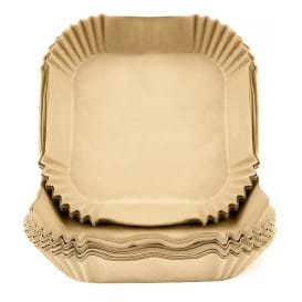 Papel Kraft para Freidora de Aire 40g 17x17x4cm (1.000 Uds)