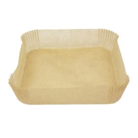 Papel Kraft para Freidora de Aire 40g 17x17x4cm (50 Uds)
