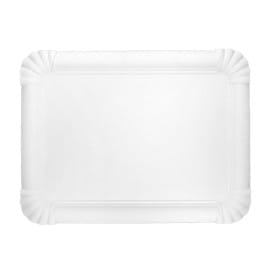 Bandeja de Cartón Rectangular Blanca 18x24cm (50 Uds)