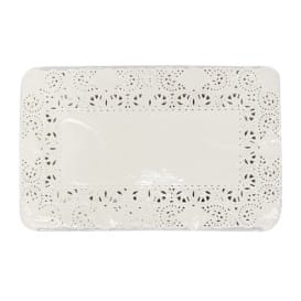 Blonda de Papel Calada Blanca Litos 14x24cm (2.000 Uds)