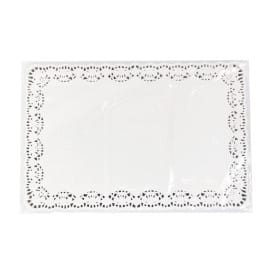 Blonda de Papel Calada Blanca Litos 20x30cm (250 Uds)