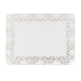Blonda de Papel Calada Blanca Litos 35x45cm (250 Uds)